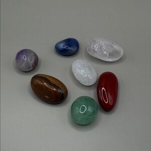 Tumbled Gemstone Set — Multicolor Polished Stones Meditation Yoga